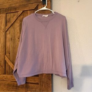 Hanes Originals Women’s Purple Crop Sweater